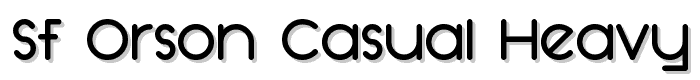 SF Orson Casual Heavy font